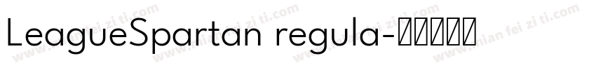 LeagueSpartan regula字体转换